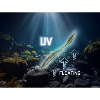 Umělá nástraha Delphin TOXIN UVs / 8ks 8cm / HELIOS