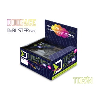 Umělá nástraha Delphin TOXIN UVs / 8ks 8cm / HELIOS