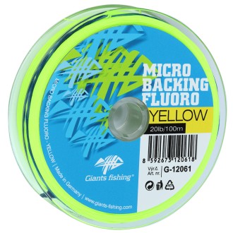 Micro Backing Giants Fishing Fluoro-Yellow 20lb 100m