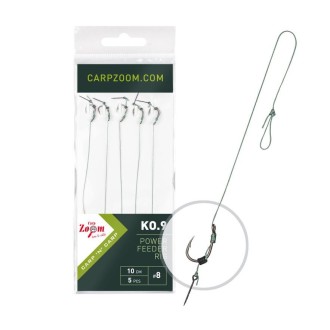 Návazec FC Power Feeder Rig KO.9 - 5 ks/10 cm/0,18 mm/vel.6