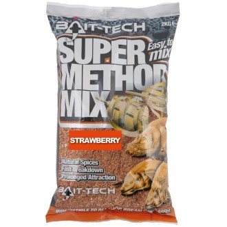 Krmítková směs Bait-Tech Super Method Mix Strawberry 2kg