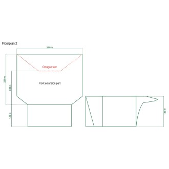 Octagon Front Extend (grey)