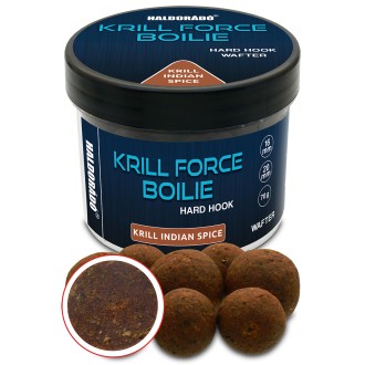 Haldorádó Wafters Krill Force Hard Hook Boilies 16/20mm Krill Indian Spice