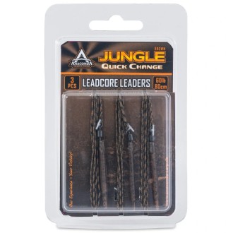 Anaconda olověnka Jungle Quick Change Leadcore Leaders 40lb 80cm 3ks hnědá