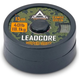 Olověnka Anaconda Super Soft Leadcore zelená 5m