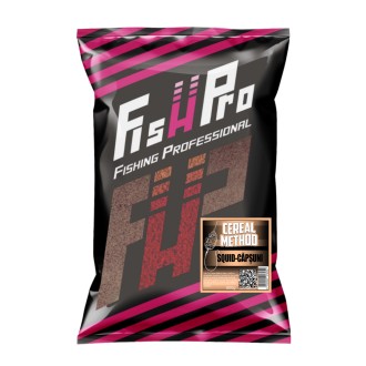Fish Pro krmítková směs Cereal Method oliheň-jahoda 800g