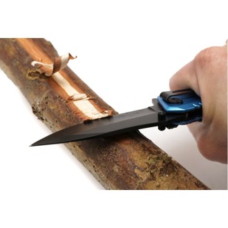 Nůž skládací Obsidian modrý 22cm + podpalovač