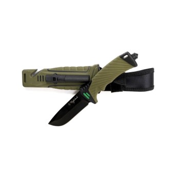 Nůž Nighshade olivový s pouzdrem 25cm + podpalovač