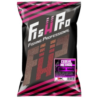 Fish Pro krmítková směs Cereal Method oliheň-jahoda 800g