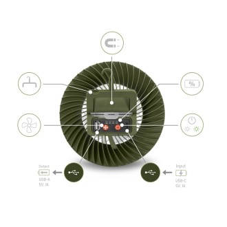 Ventilátor se světlem Delphin Ventix 4400 mAh