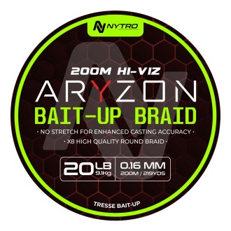Nytro Šňůra Aryzon Hiviz Bait-Up Braid 200m 0,16mm 9,1kg