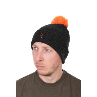 Čepice Fox Collection Bobble Hat Black/Orange