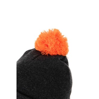 Čepice Fox Collection Bobble Hat Black/Orange