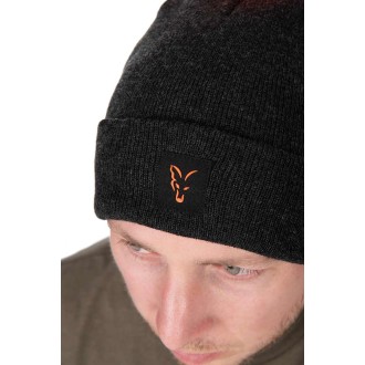 Čepice Fox Collection Bobble Hat Black/Orange