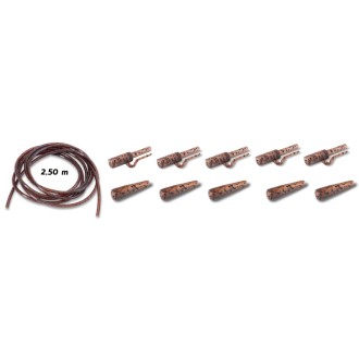 Anaconda Jungle Quick Lock Safety Lead Clip Power Pack jungle hnědá 5ks