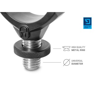 Držák prutu s pojistkou Delphin LOX 1x Uni držák + 2x gumička