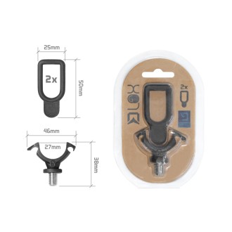 Držák prutu s pojistkou Delphin LOX 1x Uni držák + 2x gumička