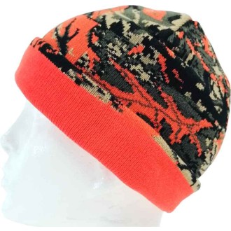 Čepice Sports maskáčová oranžová