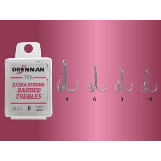 Trojháčky Drennan Extra Strong Barbed Trebles