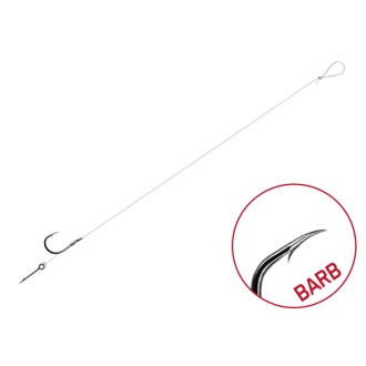 Návazec Delphin FLR Sting BARB 0,22mm trn 5mm 6ks