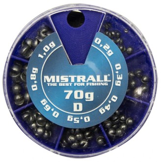 Broky Mistrall drobné D sada 70g