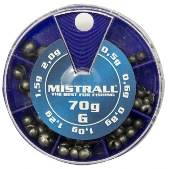 Broky Mistrall hrubé G sada 70g