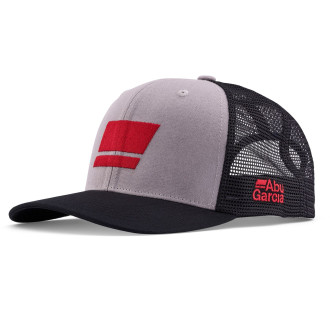 Kšiltovka Abu Garcia Flag Trucker Grey Black Black