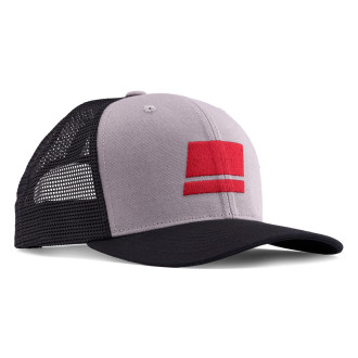 Kšiltovka Abu Garcia Flag Trucker Grey Black Black