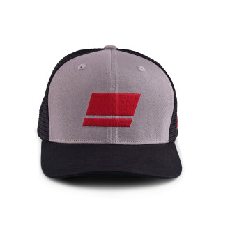 Kšiltovka Abu Garcia Flag Trucker Grey Black Black