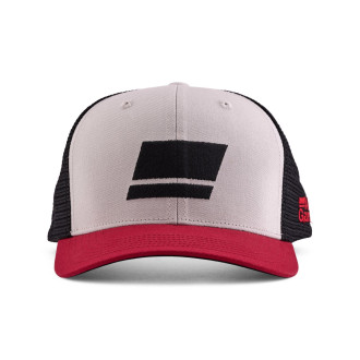 Kšiltovka Abu Garcia Flag Trucker Grey Red Black