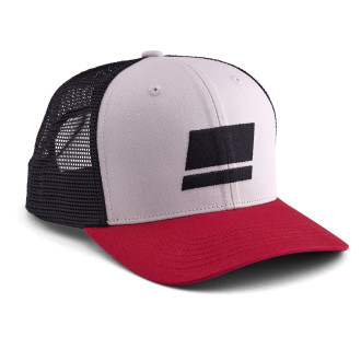 Kšiltovka Abu Garcia Flag Trucker Grey Red Black