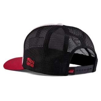 Kšiltovka Abu Garcia Flag Trucker Grey Red Black