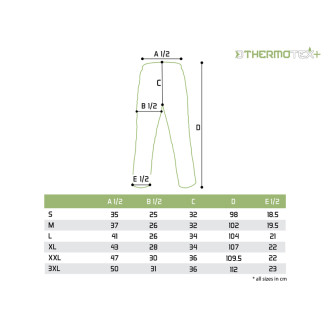 Outdoorové kalhoty Delphin ThermoTEX Plus+