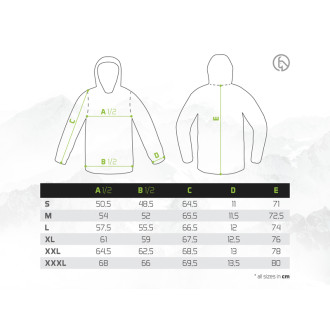 Outdoorová mikina s kapucí Delphin Ixtera Camotic