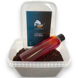 Pelety Method Feeder Fans Mix Set Fluo 500g + Fluo Booster 200ml