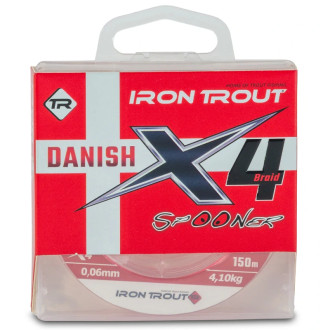 Šňůra Iron Trout Danish X4 Spooner 0,05mm 150m