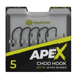 Háček RidgeMonkey Ape-X Chod Barbed 10ks