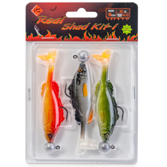 Iron Trout nástraha Real Shad Kit 9cm 10g velikost 4/0, MIX 1, 3ks