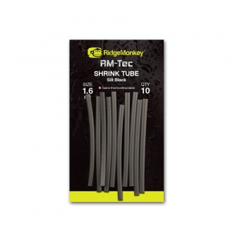Smršťovací hadička RidgeMonkey RM-Tec Shrink Tube Silt Black 10ks