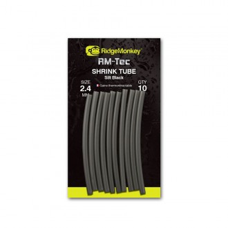 Smršťovací hadička RidgeMonkey RM-Tec Shrink Tube Silt Black 10ks