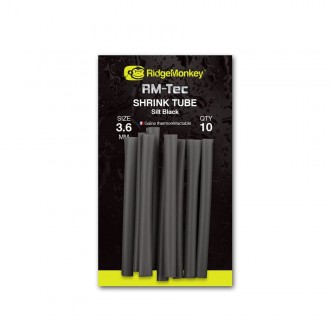 Smršťovací hadička RidgeMonkey RM-Tec Shrink Tube Silt Black 10ks