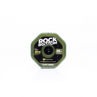 Šňůrka RidgeMonkey RM-Tec Rock Bottom Tungsten Coated Semi Stiff Hooklink 10m