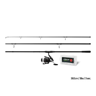 Kaprařský set Delphin Yakuza 3,60m 3,00lb 3díl