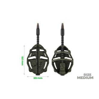 ZFISH Sada Method Feeder Spider Medium Set 50,60g + Formička