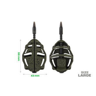 ZFISH Sada Method Feeder Spider Large Set 70,80g + Formička