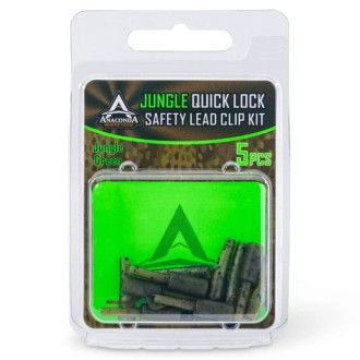 Anaconda klip Jungle Quick Change Safety Lead Clip Jungle zelená 5 setů