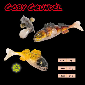 Iron Claw gumová nástraha 3D Clone Goby Grundel 8cm 6g BP 4ks