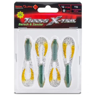Gumová nástraha Iron Claw Turbo X-Tail 8cm 4ks