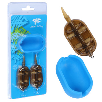 Sada krmítek s formičkou Giants fishing Method Feeder Gaube 2+1