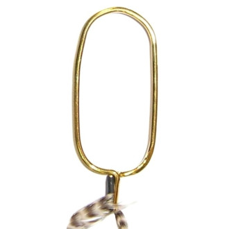 Držák srpku Dr. Slick Co. Hackle Plier W/Rubber Tubing, mosaz